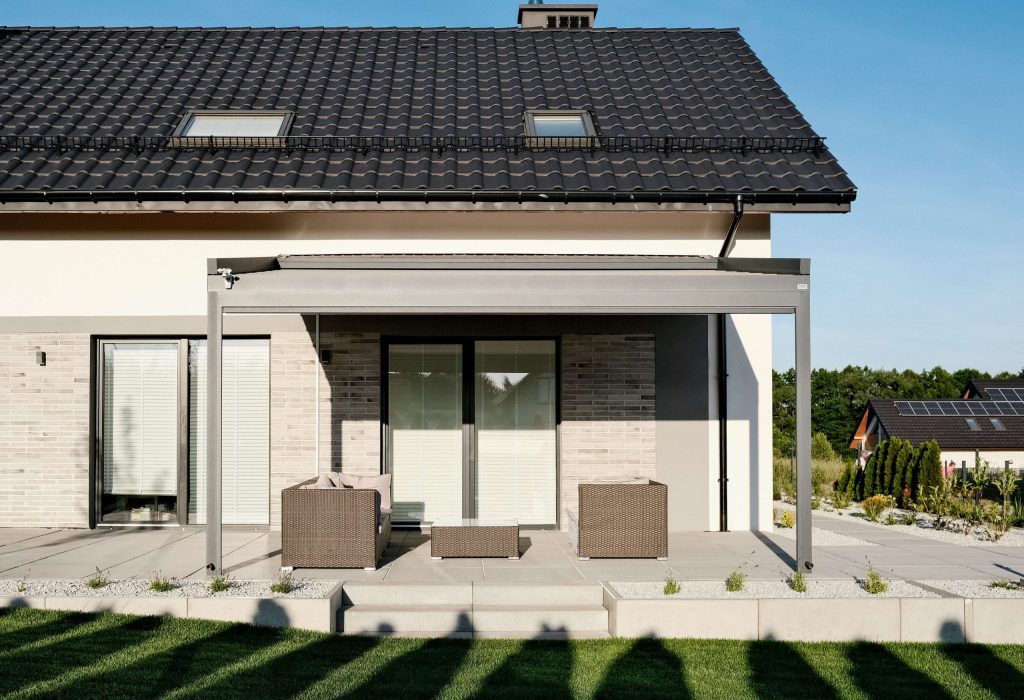 Referenz Pergola mit Stoffdach